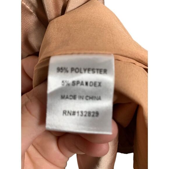 New superdown - revolve Katherine drape satin lace mini dress in nude size S - Picture 4 of 7